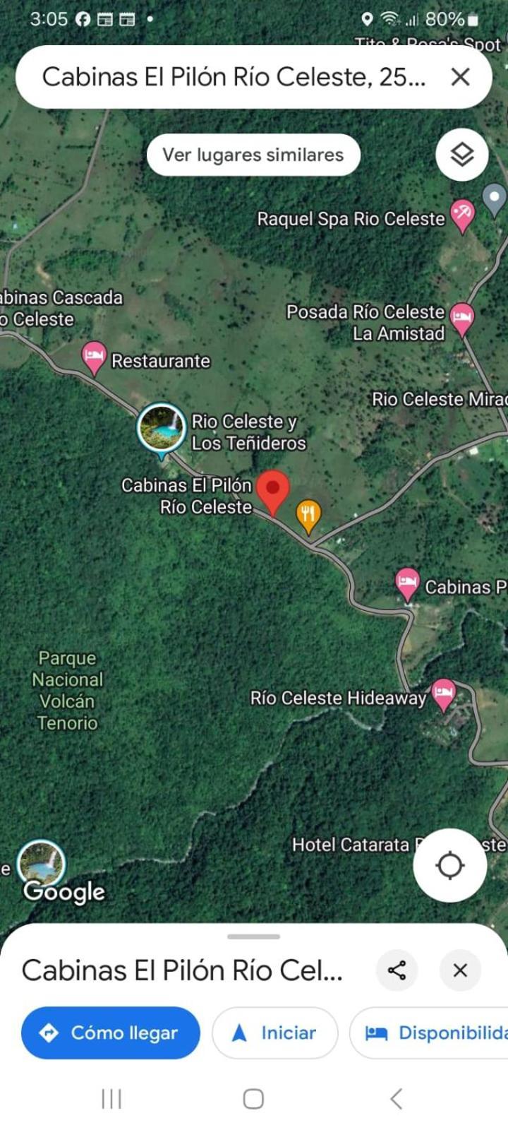 Cabinas El Pilon Rio Celeste Ngoại thất bức ảnh